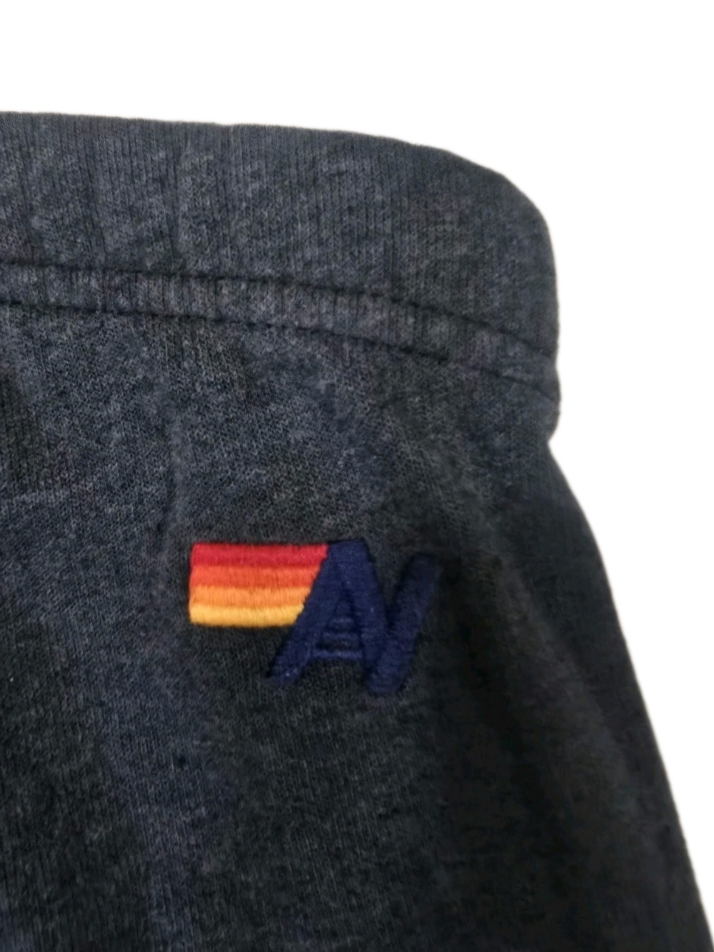 2017 Aviator Nation Mens Charcoal Sweatpants with Sunset Stripe Patch Size Med - Picture 11 of 14
